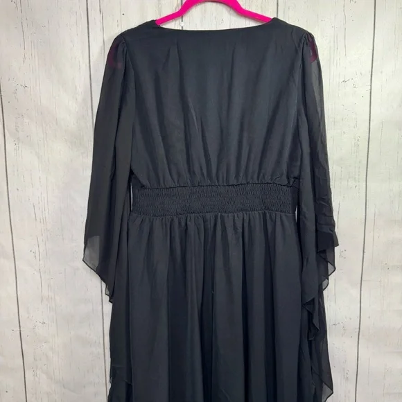 Scarlett Darkness Black Gothic Maxi Dress Witchy Dark Academia Whimsigoth Soft - Picture 11 of 16